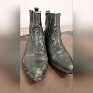 Green Ankle Cowboy Boots